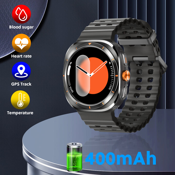 Premium Smartwatch for Men and Women – 1.43" AMOLED Display, IP68 Waterproof, Bluetooth Calling, Heart Rate, Blood Oxygen, 