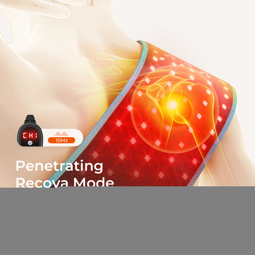 Premium Red & Infrared Light Therapy Belt - 850nm & 660nm LED Slimming Wrap for Fat Burning, Pain Relief, and Full Body 