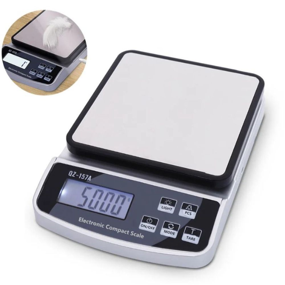 Premium Electronic Kitchen Scale - USB Rechargeable Smart Digital Balance for Food, Coffee, and Baking (3KG/5KG/10KG 