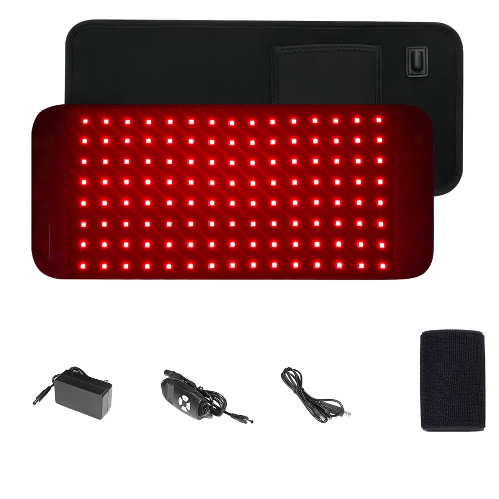 Premium LED Red Light Therapy Pad for Face and Body Pain Relief – 660nm & 850nm Portable Beauty Device with Adjustable