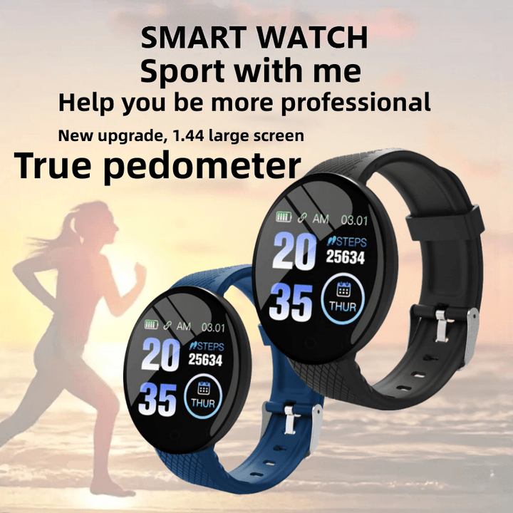 Premium Smartwatch for Men & Women – Fitness Tracker, Blood Pressure Monitor, Heart Rate, Waterproof, Sleep & Activity   