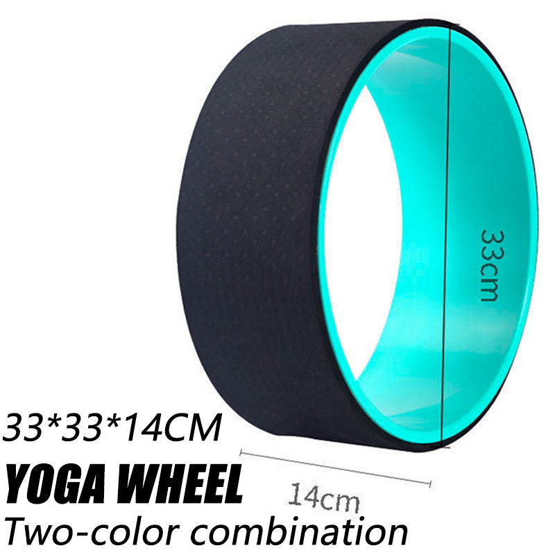 Premium Yoga Wheel – Durable Foam Roller for Flexibility & Balance – Ideal for Back Pain Relief, Stretching, and Backbends