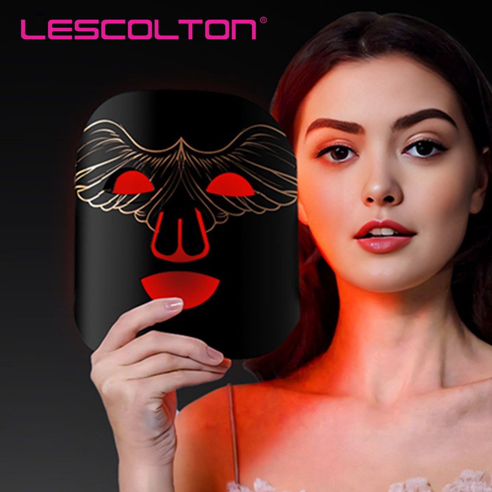 Premium 4 Color LED Light Therapy Mask – Red & Infrared Anti-Aging Silicone Photon Mask, Flexible & Soft Design for Face 