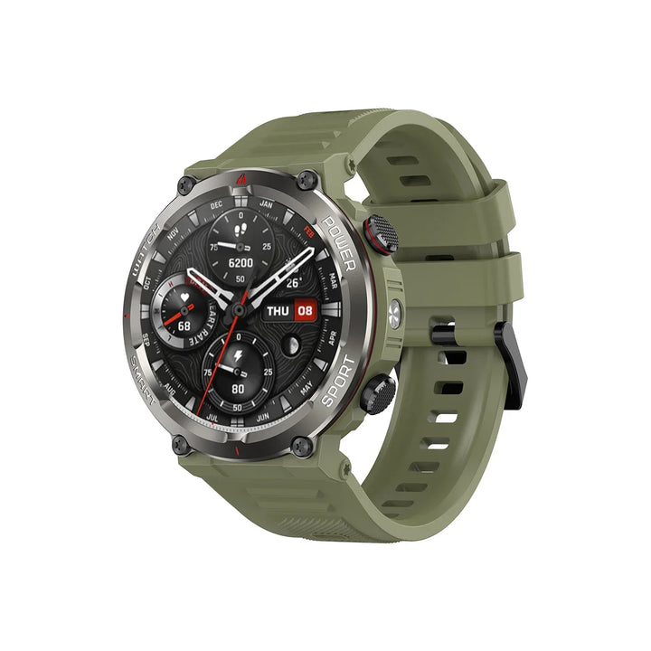 Premium Rugged Smartwatch for Outdoor – 2.01" HD TFT Display, Bluetooth Calling, 900mAh Battery, Heart Rate & Blood Oxygen 