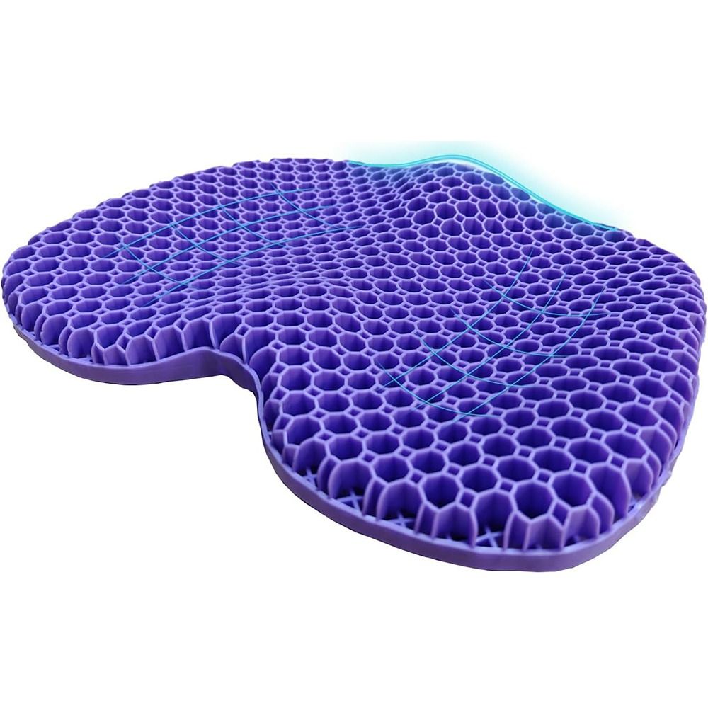 Premium 3D Gel Seat Cushion for Pressure Relief – Breathable, U-Shaped Honeycomb Chair Pad for Office, Car, & Home Use, 