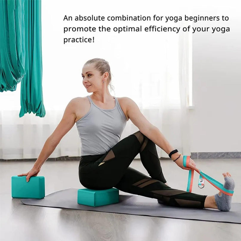 Premium Yoga Blocks – High-Density EVA Foam Pilates Bricks for Stability & Support – Non-Slip, Ergonomic, Durable, Lightweigh