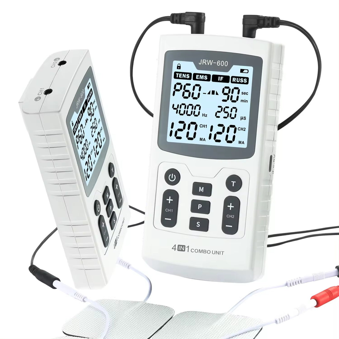 Premium Electric Muscle Stimulator EMS TENS IF RUSS Pulse Therapy Device, 60 Modes, Adjustable Intensity, High-Frequency   