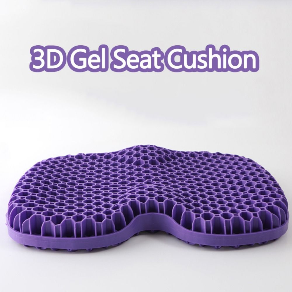 Premium 3D Gel Seat Cushion for Pressure Relief – Breathable, U-Shaped Honeycomb Chair Pad for Office, Car, & Home Use, 