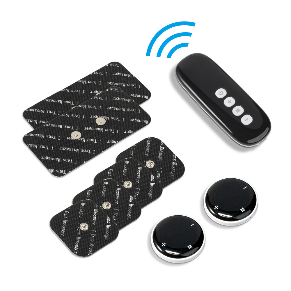 High-Quality Mini Wireless EMS TENS Muscle Stimulator - Portable Body Massage Therapy Tool with 10 Modes & 39 Intensity 