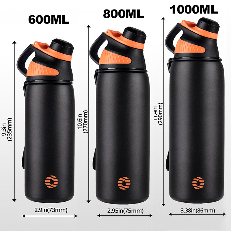 Premium Stainless Steel Thermos – Double Wall Vacuum Flask with Magnetic Lid, Leak-Proof Outdoor Sport Water Bottle, Thermal 