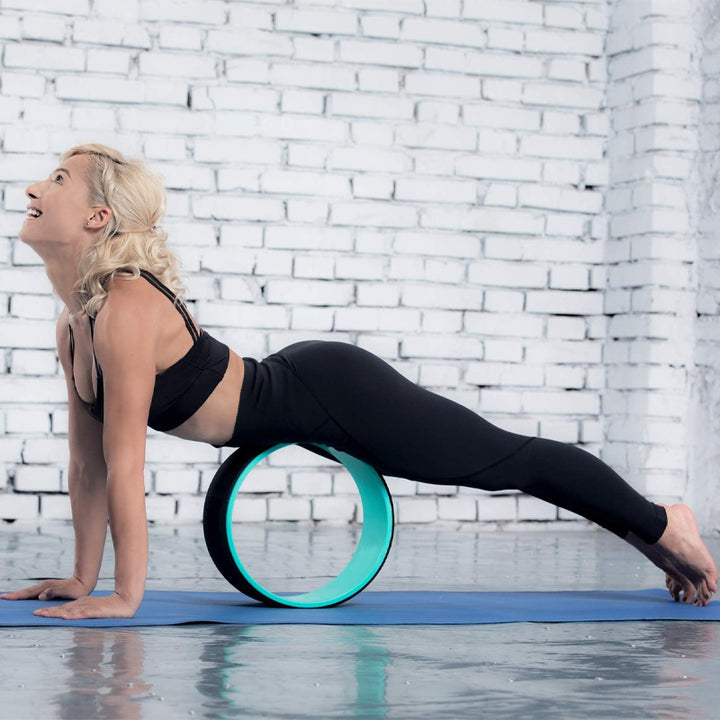 Premium Yoga Wheel – Durable Foam Roller for Flexibility & Balance – Ideal for Back Pain Relief, Stretching, and Backbends