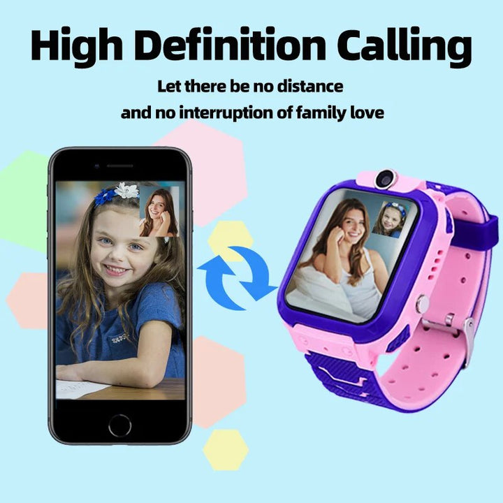 Premium Kids Smart Watch with 2G Call, Waterproof, GPS Tracker, SOS Button, LBS Location, Camera, for Boys & Girls, 