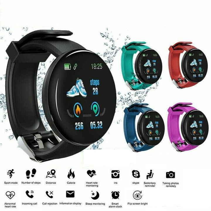 Premium Smartwatch for Men & Women – Fitness Tracker, Blood Pressure Monitor, Heart Rate, Waterproof, Sleep & Activity   