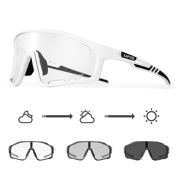 Premium Photochromic Cycling Sunglasses for Men & Women – UV400 Protection, Adjustable Lenses, Sports Eyewear 