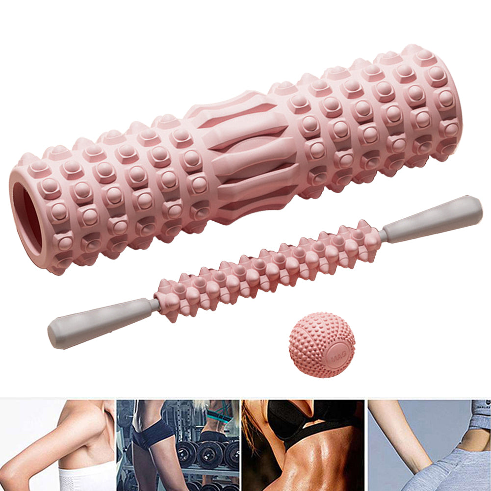 Premium Foam Roller for Muscle Massage – Medium-Density Yoga & Pilates Stretching Tool, Ideal for Back, Legs, Arms, and Hips