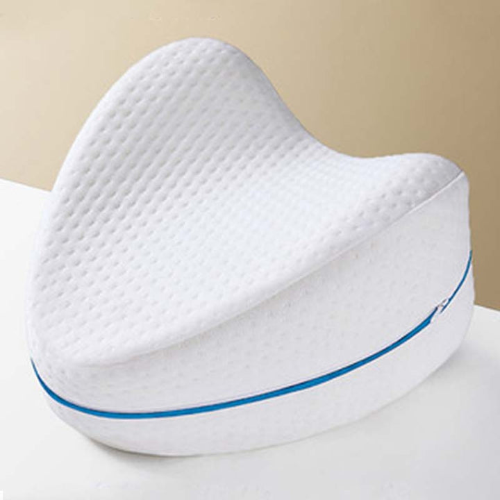 Premium Leg Pillow for Side Sleepers – Memory Foam Relief for Pregnant Women, Leg Pain & Edema – Breathable Heart-Shaped