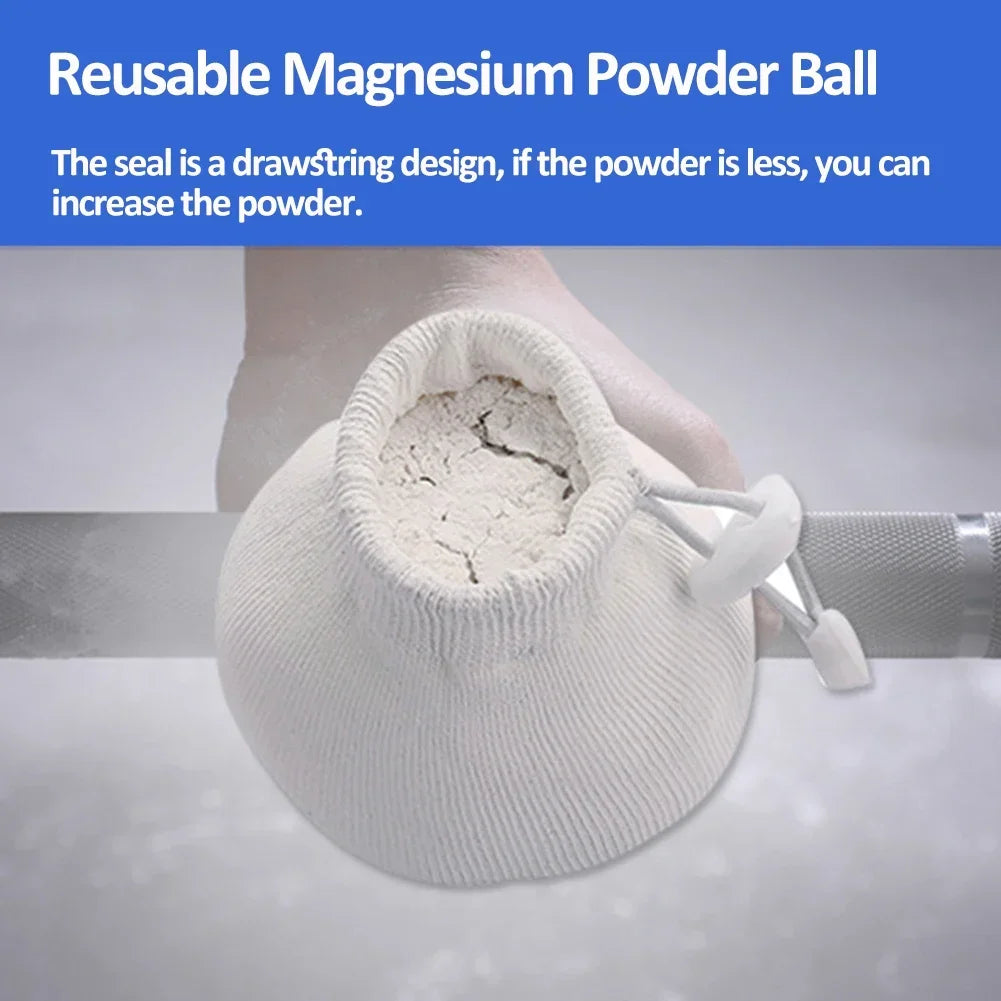 Premium Magnesium Chalk Ball for Weight Lifting, Rock Climbing & Gym Sports - Refillable Anti-Skid Chalk for Enhanced Grip 