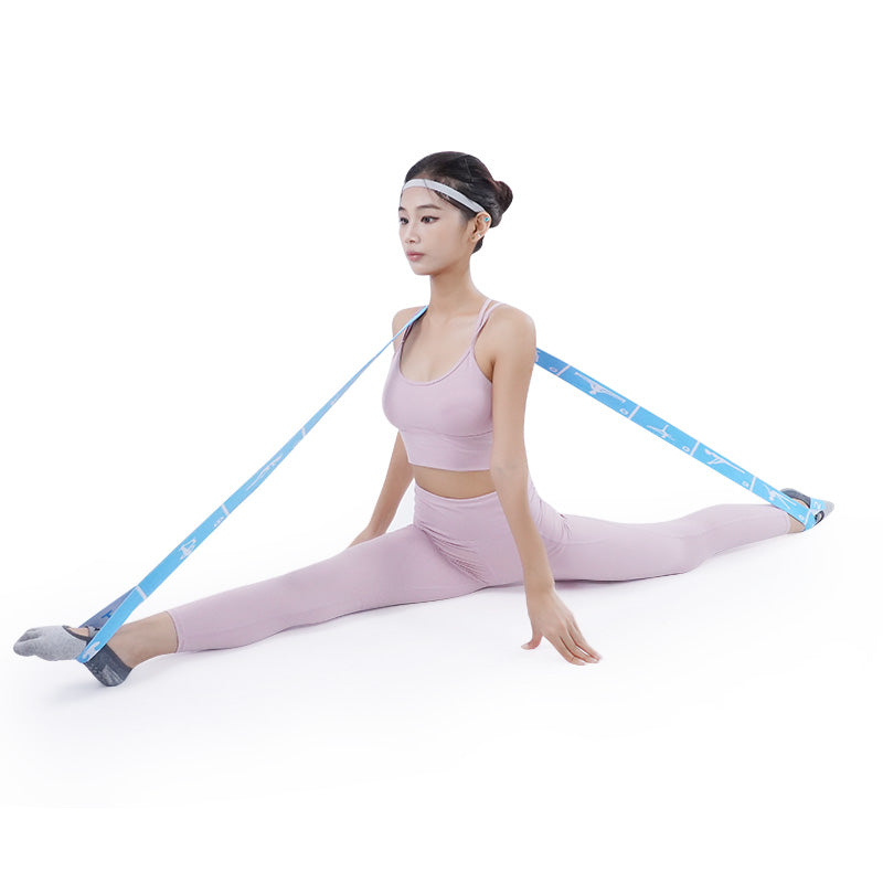 Premium Yoga Stretching Strap – Upgraded Elastic Resistance Band with 8, 10, or 12 Grids for Flexibility, Pilates, Dance