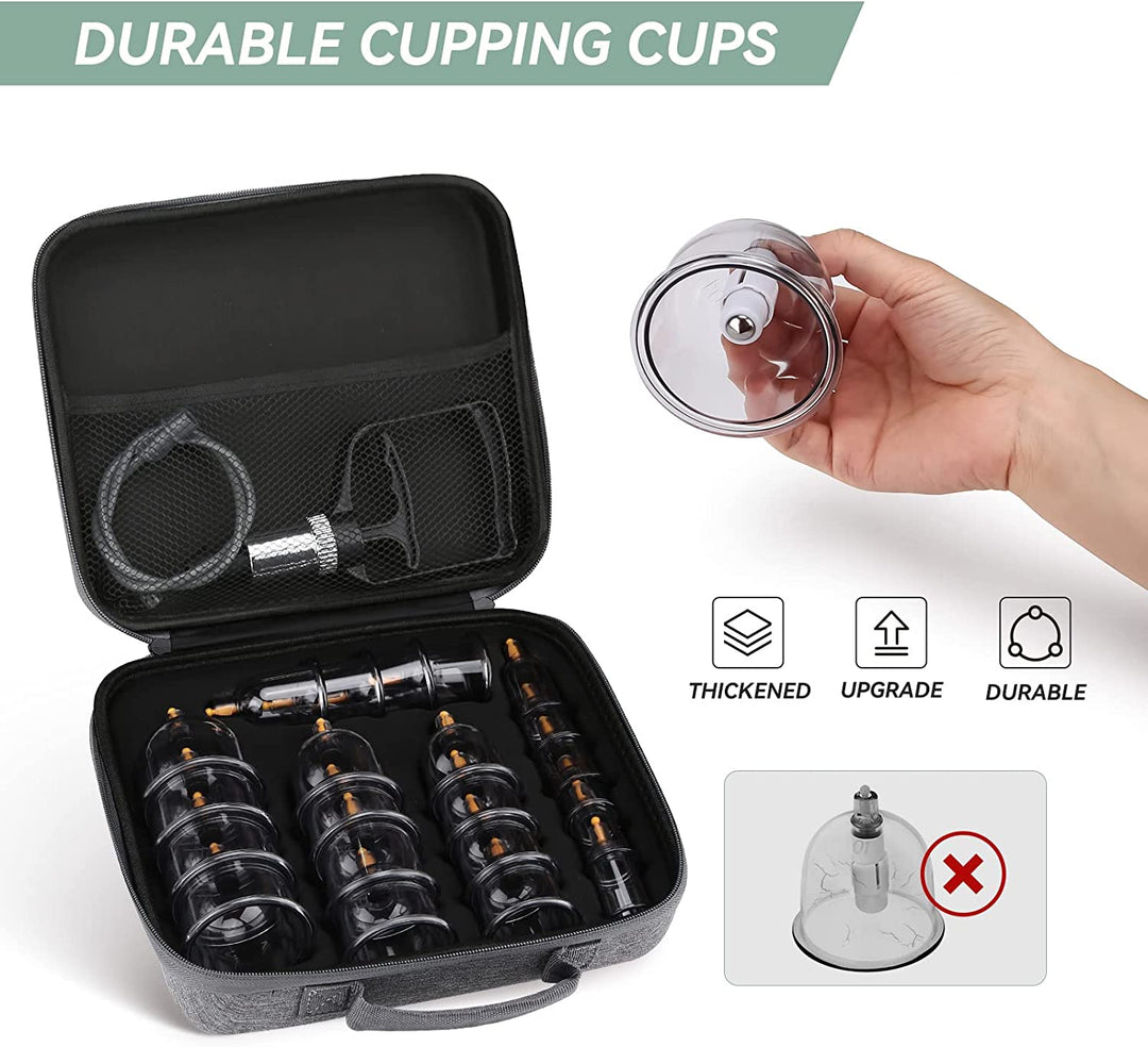 Premium Cupping Therapy Set – Vacuum Suction Massage Cups for Body, Anti-Cellulite, Pain Relief, Deep Tissue Muscle 