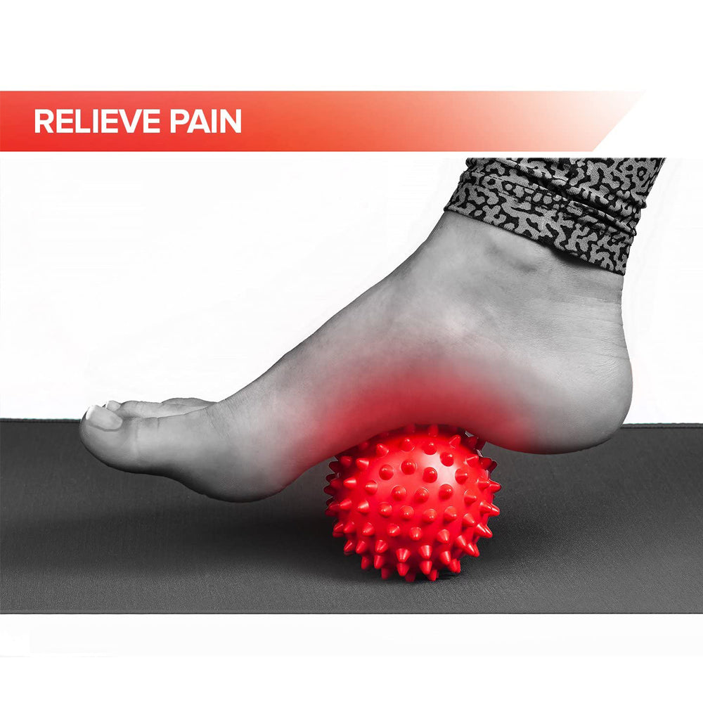 Premium Spiky Massage Ball for Myofascial Release, Deep Tissue Therapy, Stress Relief, and Muscle Soreness Relief - PVC