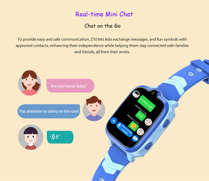 Premium 4G Kids Smartwatch – GPS Tracker, Video Call, SOS, WiFi, Camera, Voice Monitor, Waterproof, 700mAh Battery, Child 