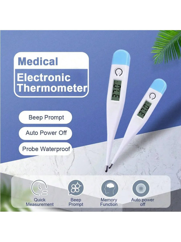 High Quality Digital Thermometer & Pulse Oximeter – Accurate Oral & Armpit Temperature, Fever Alert, Baby & Adult Use