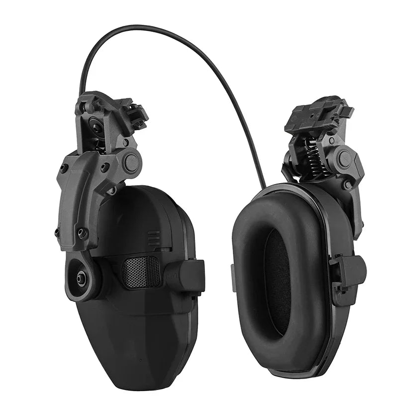 Premium Electronic Shooting Earmuffs with ARC Rail Mount – Tactical Helmet Headset for Noise Reduction, Intelligent Sound 