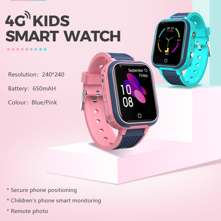 Premium Kids 4G Smart Watch - GPS Tracker, Video Calls, SOS, Waterproof, Camera, Location Monitor