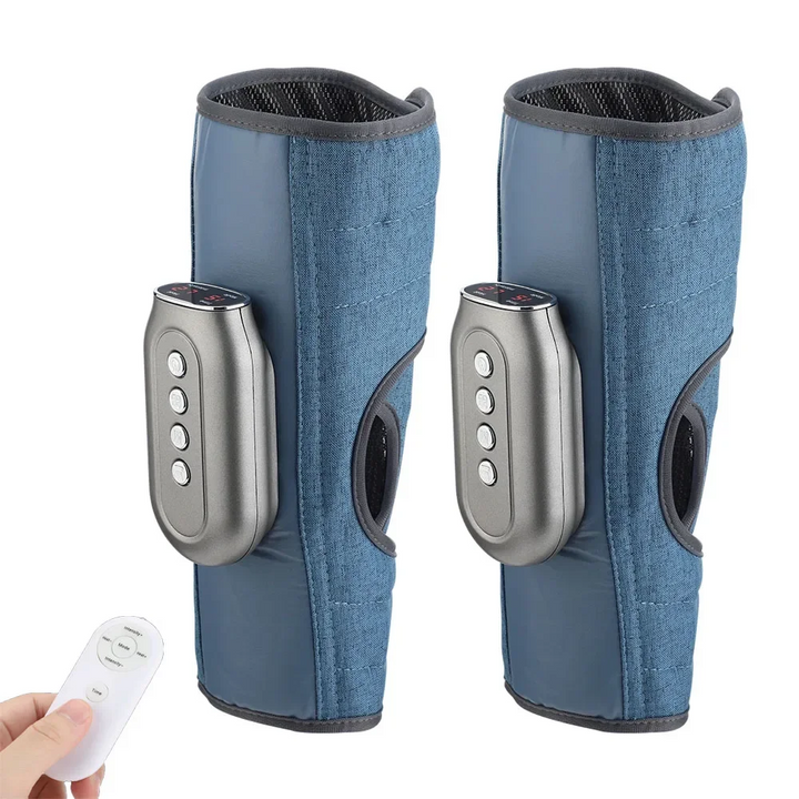 Premium Wireless Remote Control Calf Massager with Hot Compress Pads, Kneading Air Pressure for Leg Muscle Relaxation and 