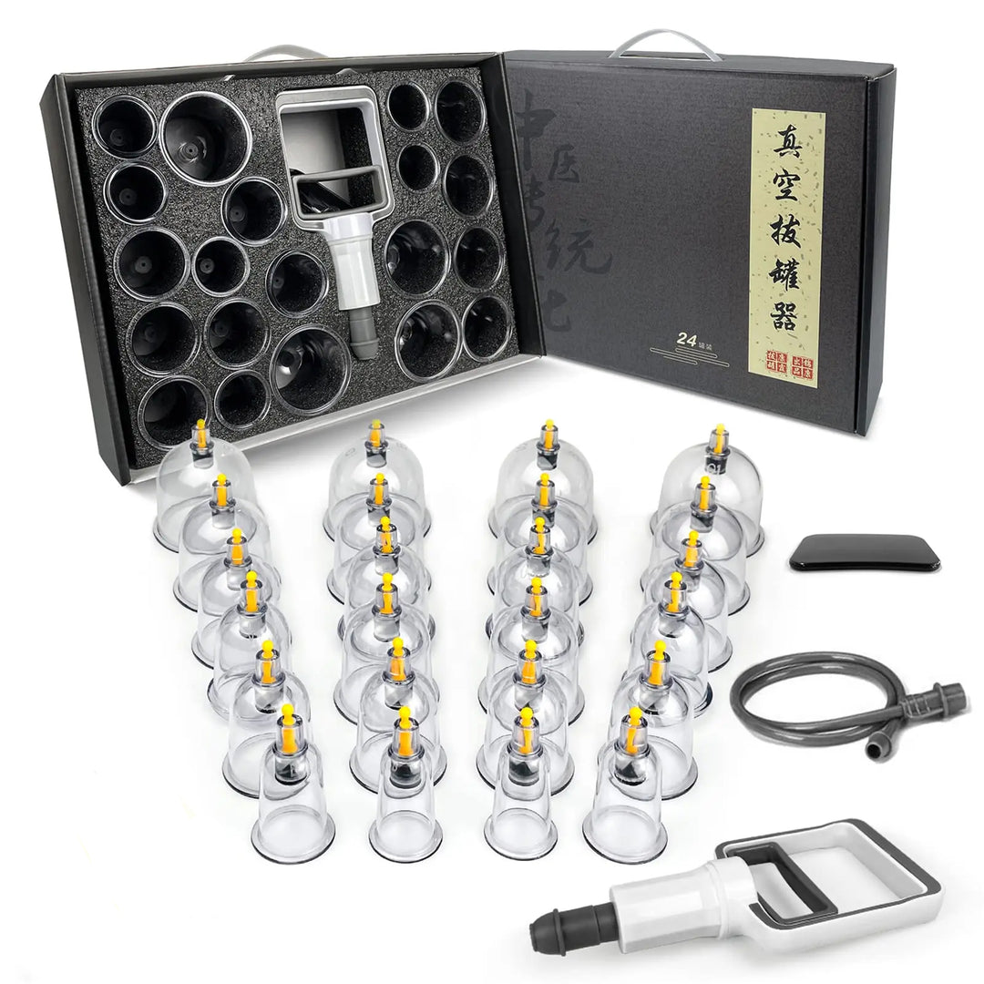 Premium Cupping Therapy Set – Professional Vacuum Suction Cups for Chinese Medicine Physiotherapy, Massage, and Muscle