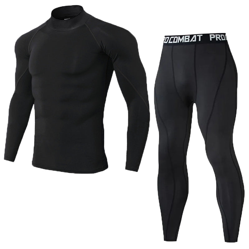 Premium Men’s Compression Sportswear Set – Gym Fitness Suit, Training & Jogging Tights, Running Rashguard Tracksuit