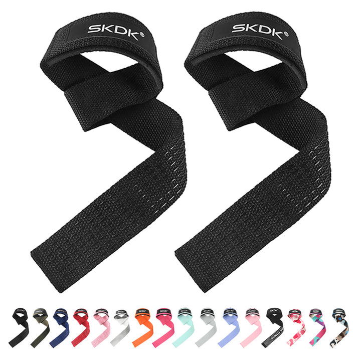 High Quality Weightlifting Straps – Anti-Slip Silicone Lifting Wrist Straps for Strength Training, Deadlifts, Crossfit, Hand 