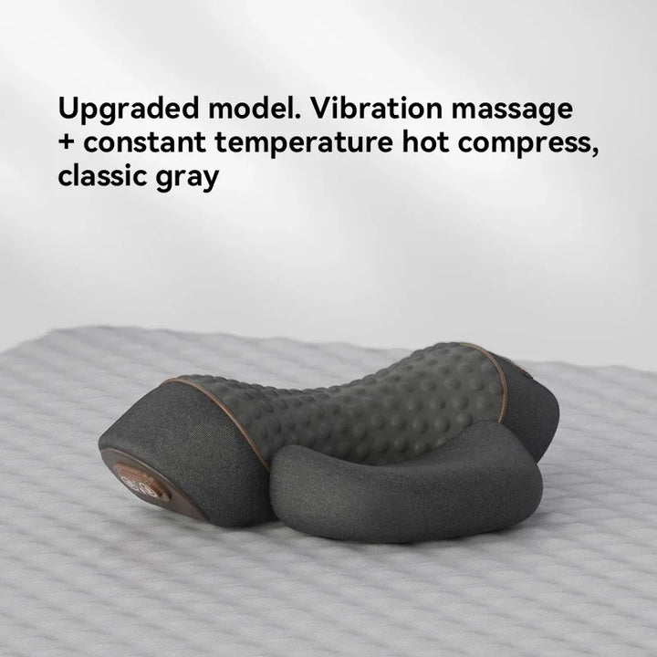 Premium Electric Neck Massager Pillow with Hot Compress & Vibration, Cervical Spine Support for Improved Sleep and Pain 