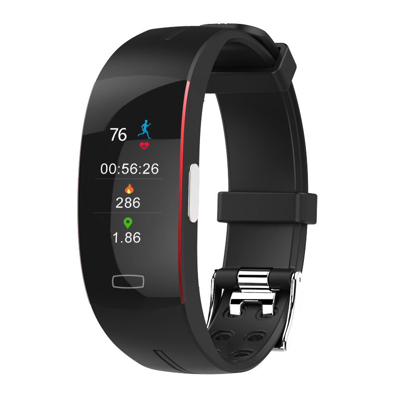 Premium Smart Wristband – Body Temperature Monitoring, ECG+PPG, Heart Rate, Blood Pressure, Color OLED Display, IP67  