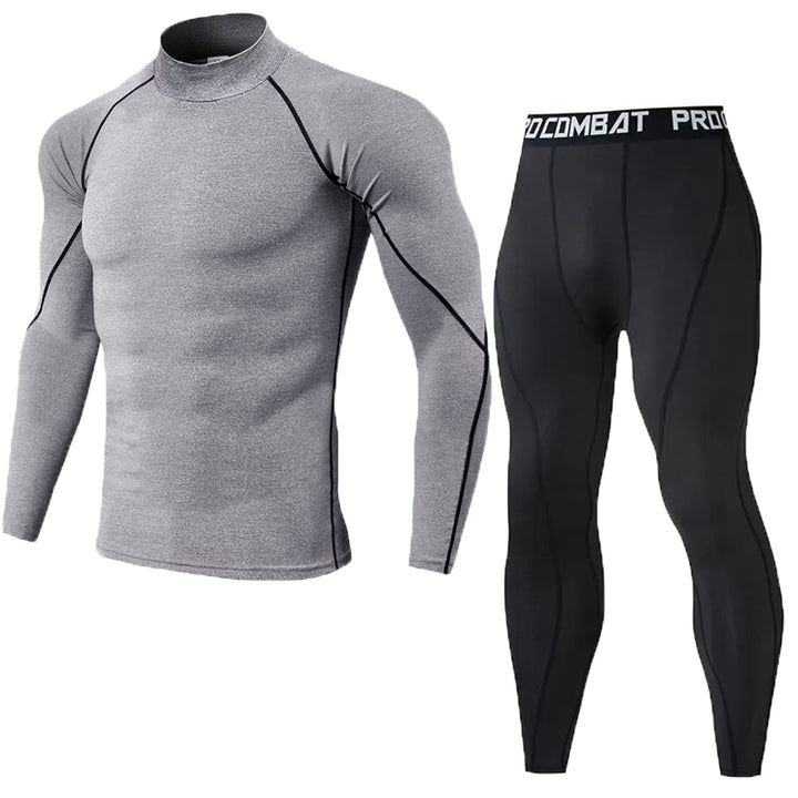 Premium Men’s Compression Sportswear Set – Gym Fitness Suit, Training & Jogging Tights, Running Rashguard Tracksuit