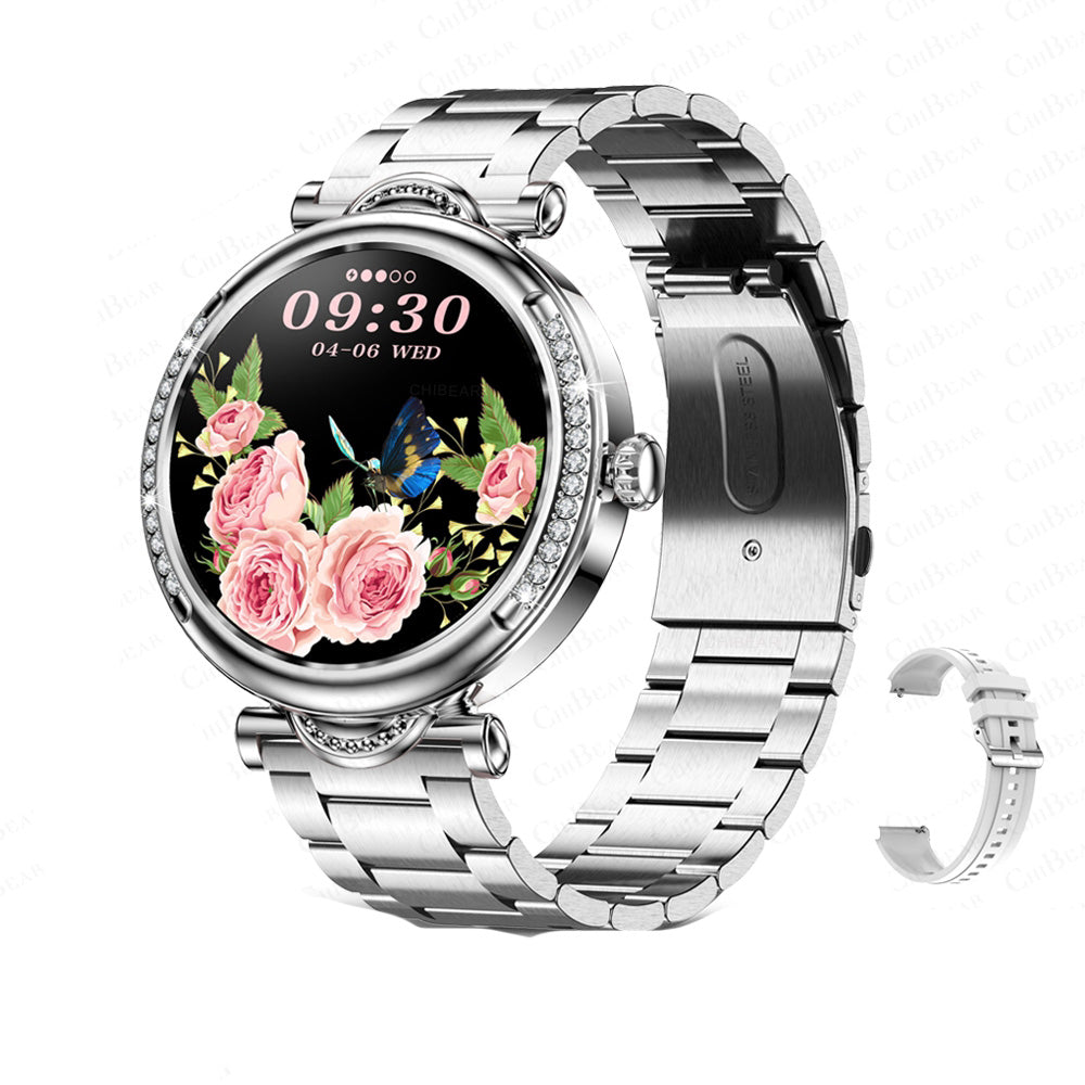 Premium Smartwatch for Women – 1.27" HD Screen, Heart Rate & Blood Pressure Monitoring, IP67 Waterproof, Bluetooth 5.2, 