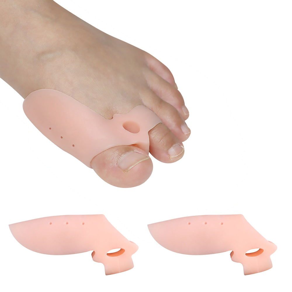 Premium Silicone Gel Bunion Corrector Toe Protector - 2PCS Orthotic Big Toe Separator & Valgus Adjuster for Foot Pain 