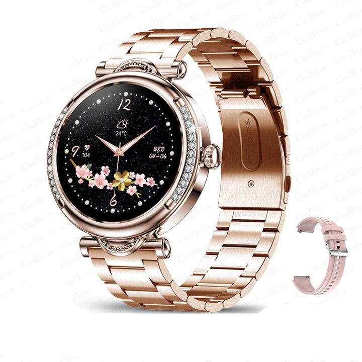 Premium Smartwatch for Women – 1.27" HD Screen, Heart Rate & Blood Pressure Monitoring, IP67 Waterproof, Bluetooth 5.2, 