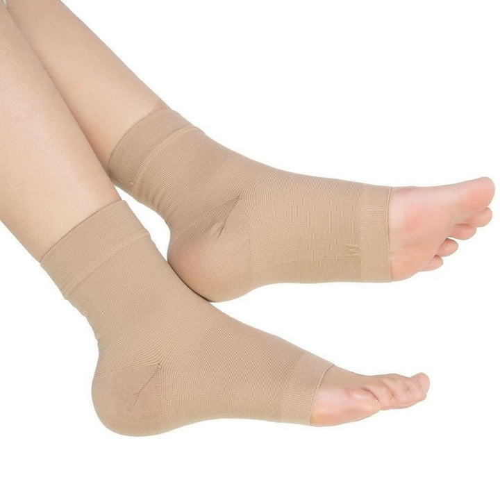 Premium Compression Plantar Fasciitis Socks for Women & Men - Arch & Ankle Support, Heel Pain Relief, Breathable Open Toe 