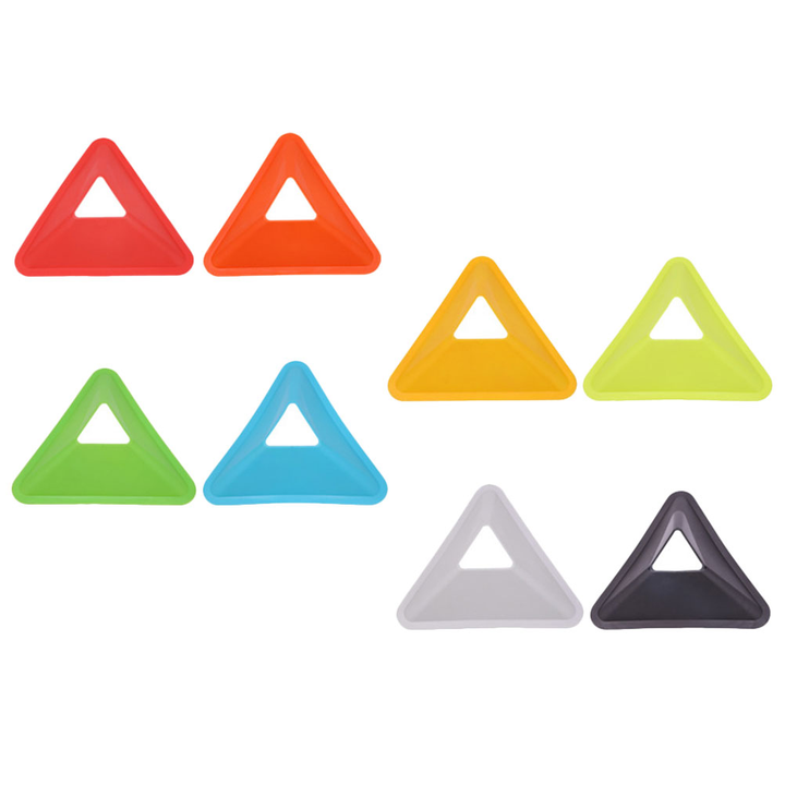 Premium Football Training Discs – 5PCS Triangular Markers for Soccer & Sports Agility Training – Durable PE Material,