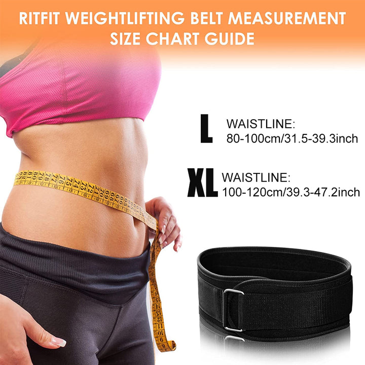 Premium Weight Lifting Belt Back Support – Workout Belt with Metal Buckle for Men and Women, Ideal for Gym, Squats,  