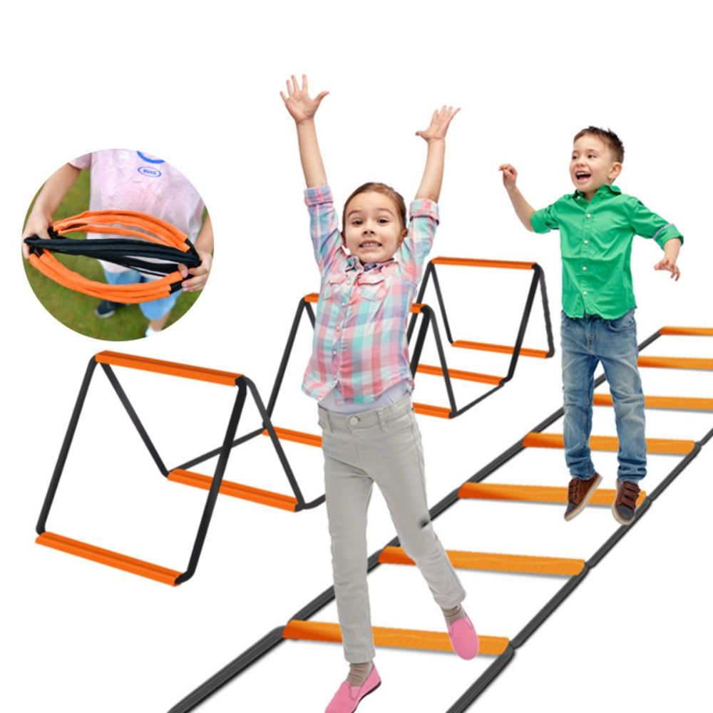 Premium Dual-Purpose Agility Ladder for Soccer & Football Training – Speed, Coordination & Footwork Equipment with Carry 