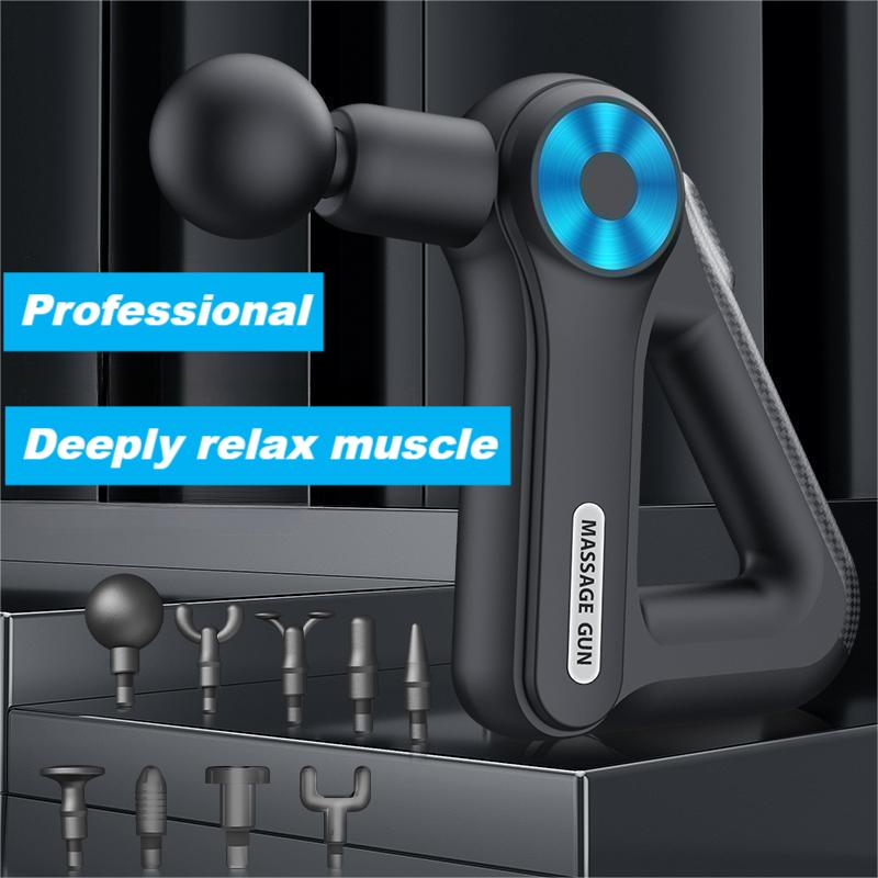 Premium 9-Head Massage Gun with 9 Adjustable Speeds, Long Battery Life, Ultra-Quiet Deep Tissue Relief for Muscle Recovery,