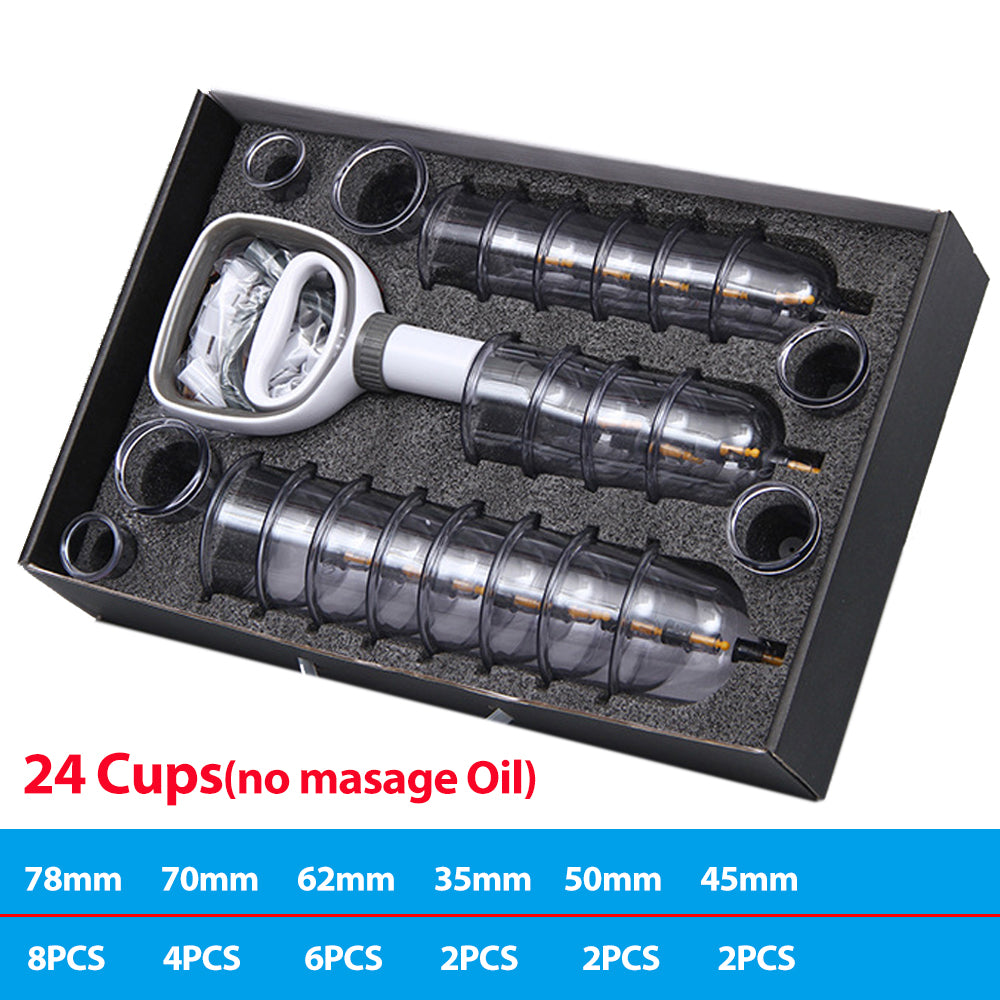 Premium Cupping Therapy Set – Professional Vacuum Suction Cups for Chinese Medicine Physiotherapy, Massage, and Muscle