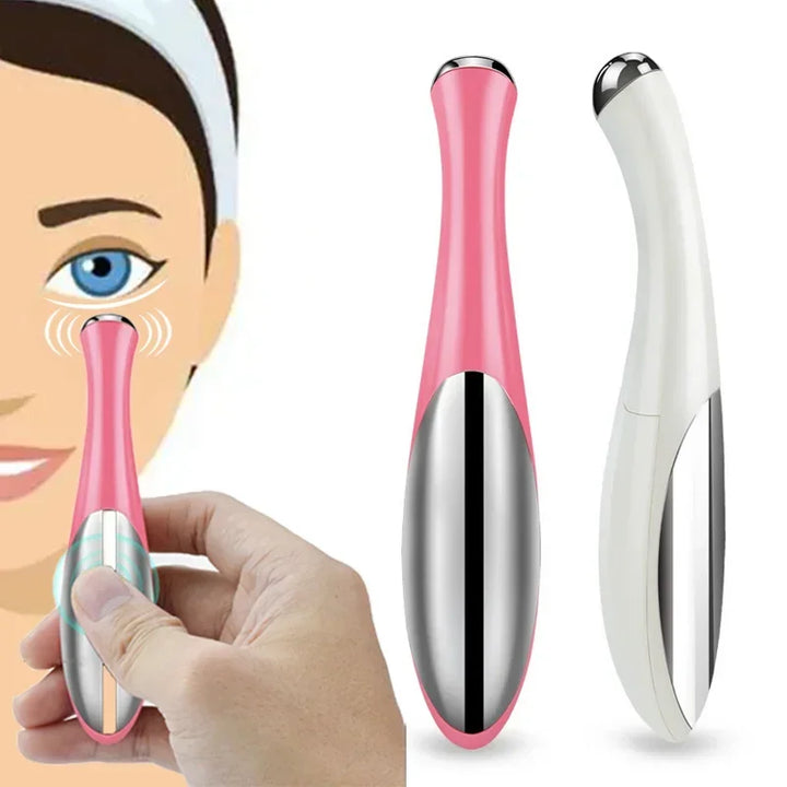 High Quality Electric Eye Massage Pen – Portable Facial and Eye Care Device, Vibration Massage, Dry Battery Powered, 