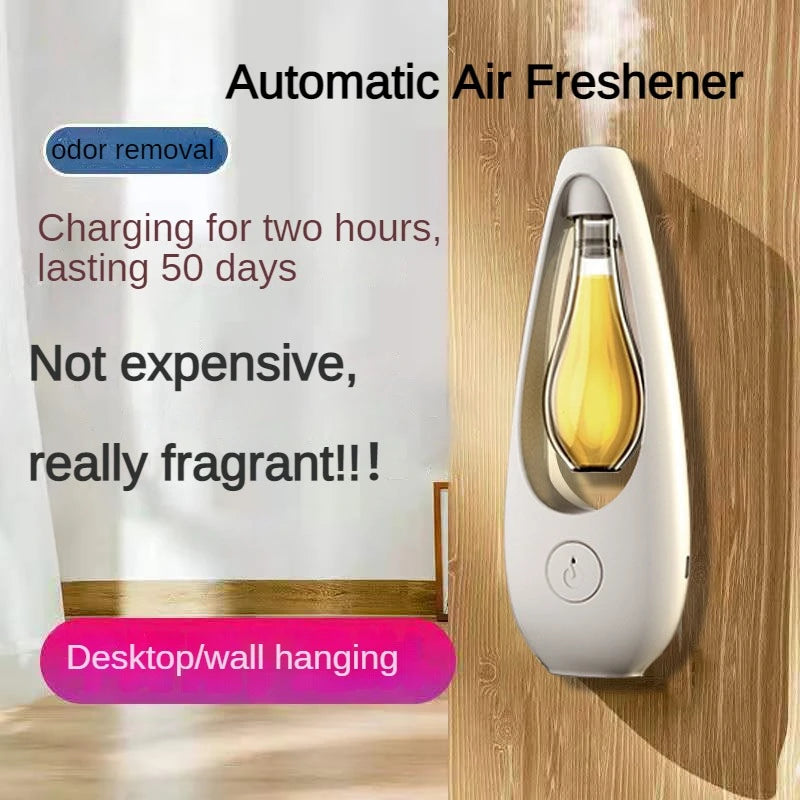 Premium Rechargeable Room Air Freshener Spray – Aromatherapy Essential Oil Diffuser, Hotel & Home Fragrance, Wall-Mounted or 