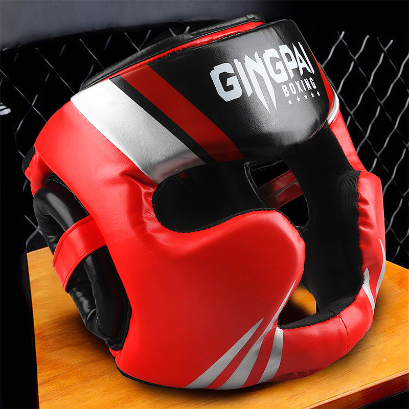 High-Quality Kick Boxing Headgear - Protective Helmet for MMA, Karate, Muay Thai, Free Fight Training, Durable PU Leather