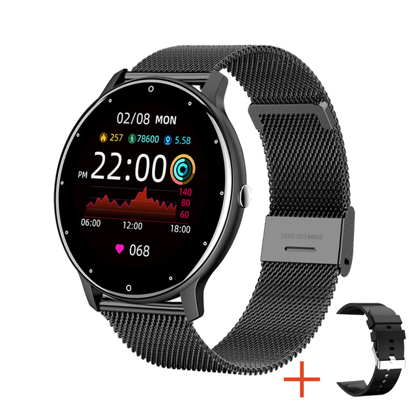 Premium Smart Watch for Women – Full Touch Screen, Fitness Tracker, Heart Rate, Blood Pressure Monitor, IP67 Waterproof, 