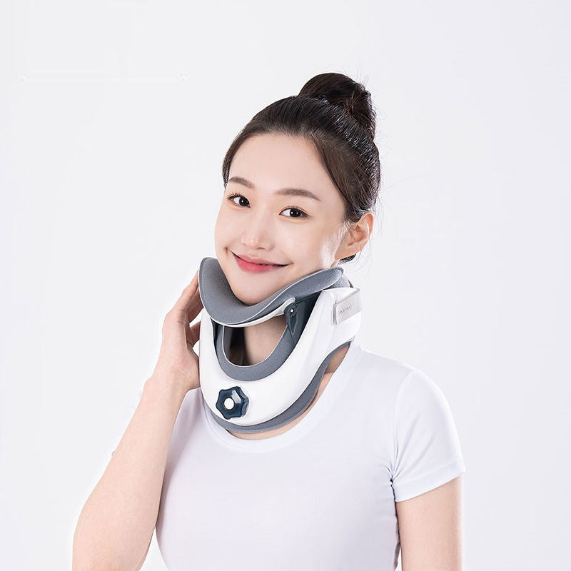 Premium Adjustable Neck Stretcher with Air Sac for Home Cervical Traction, Spine Alignment & Pain Relief, Lightweight and 