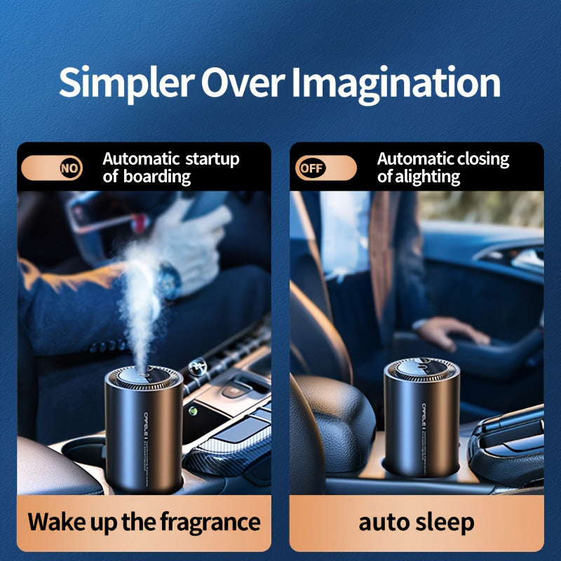 Premium Ultrasonic Aroma Diffuser – Portable Car Air Purifier and Home Freshener with Automatic Sensing, Adjustable Modes